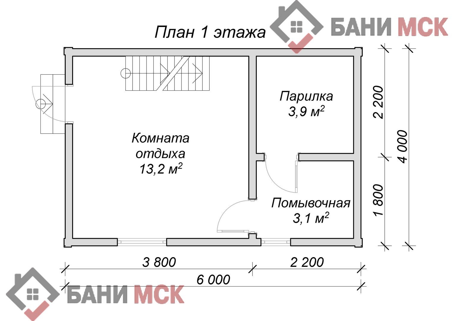 Деревянная баня МСК-28 размер 6 на 4 | Бани МСК. Деревянные бани из бруса,  каркасные бани 